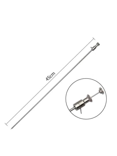 Qoramol uchun, 45 sm (0.45m) metall sperma ekstraktori – veterinariya urug‘ olish asbobi